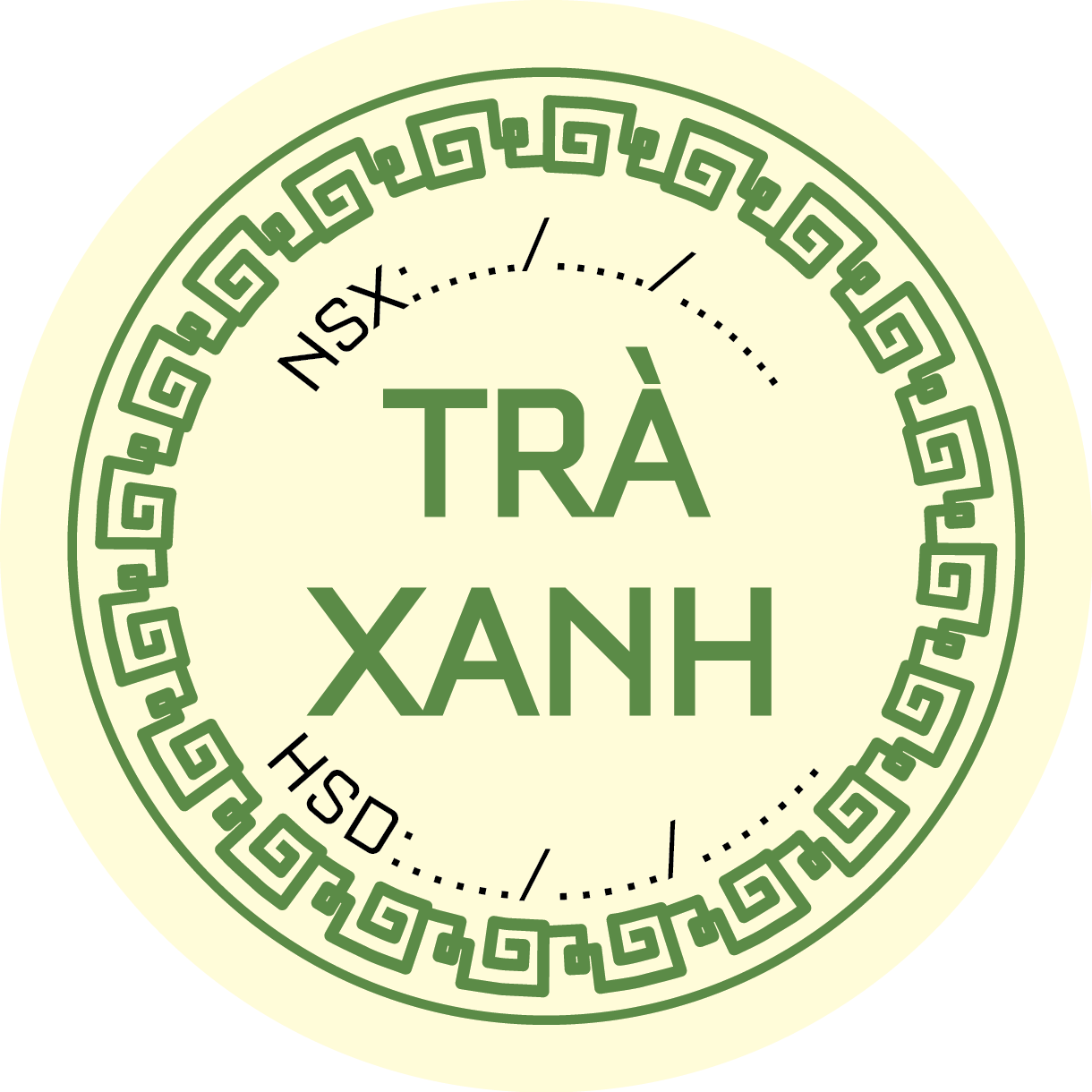 100 Tem dán bánh trung thu tròn 3cm - mẫu 8