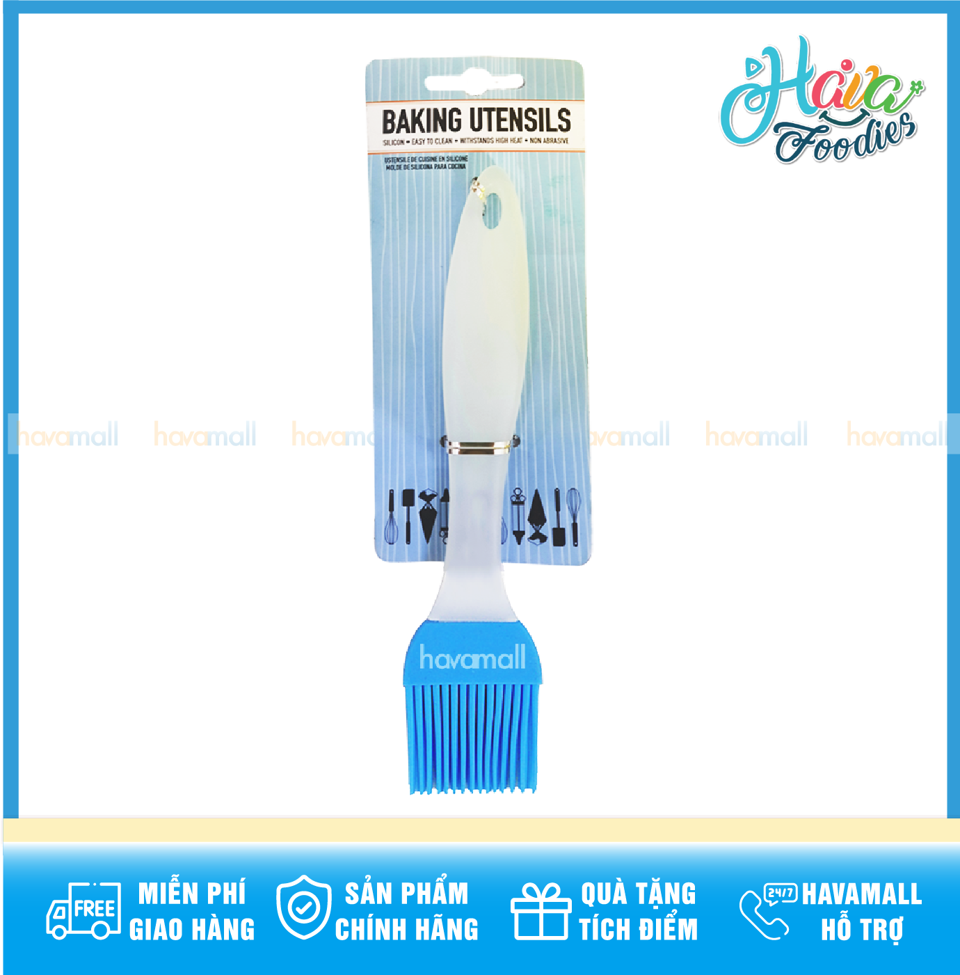 [HCM] 3 Dụng Cụ Nướng Bánh Bằng Silicon Uncle Bills