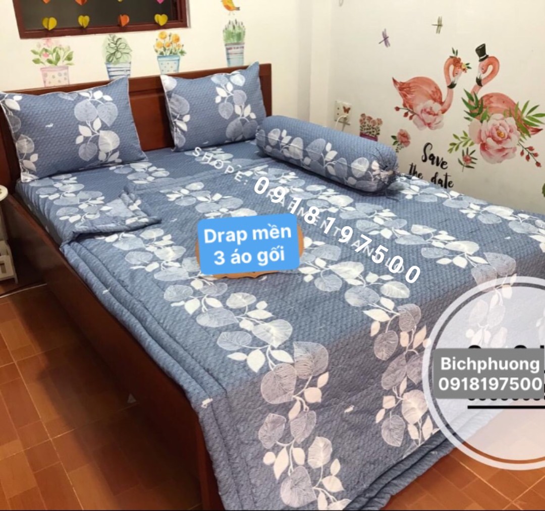 [HCM]Bộ Chăn Ga Gối Tencel Modal Cao Cấp/ Chất Liệu Siêu Mềm Mịn Mát An Toàn Với Mọi Làn Da.