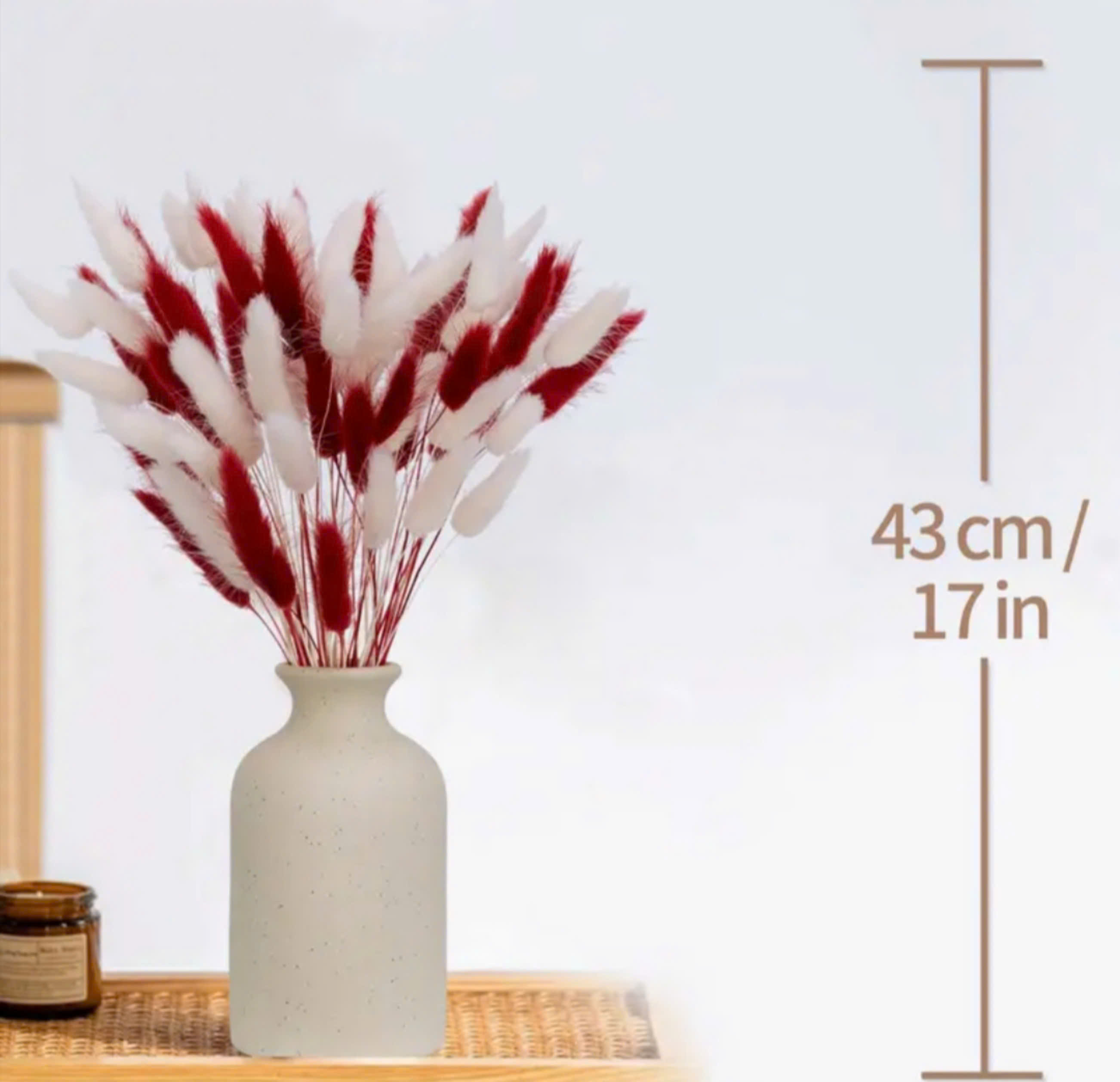 ( 10 bông ) hoa đuôi thỏ, hoa khô thủ đức trang trí