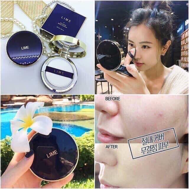 Phấn nước Lime V Collagen Ample Cushion SPF 50+ PA+++