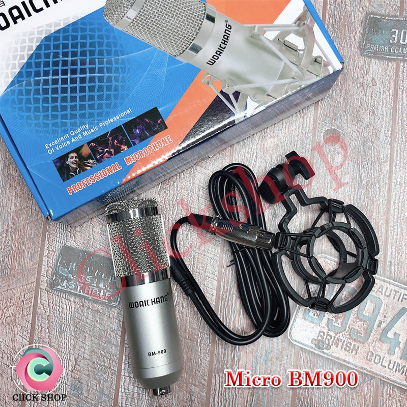 Sound card k300 mic thu âm bm900 chân đế màng lọc và dây livestream chế chọn bộ mic thu âm , karaoke , livestream