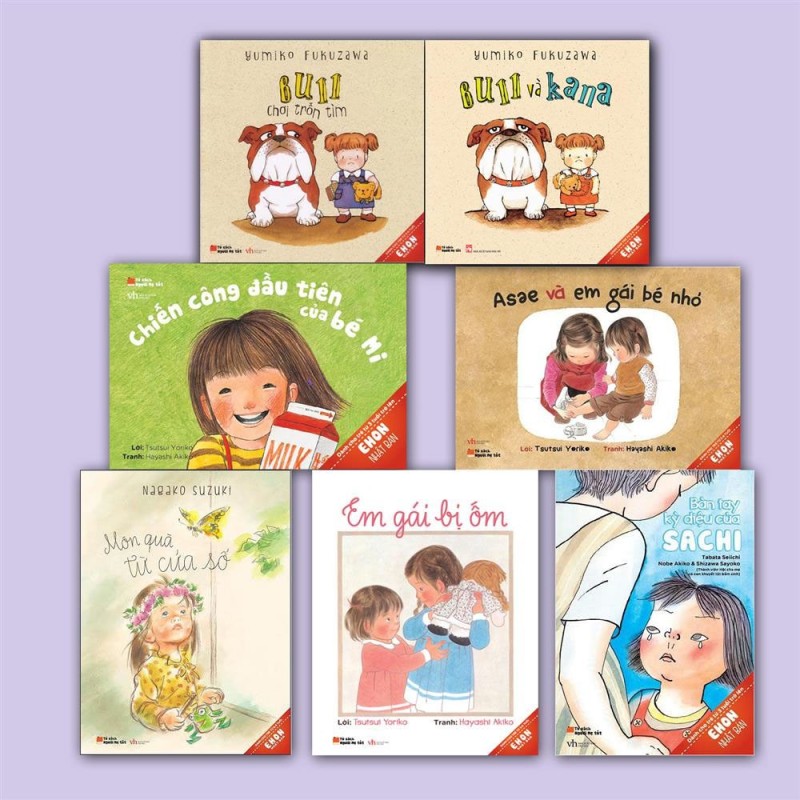 Sách Ehon Nhật Bản Dành cho bé gái ( Trọn bộ 7 Cuốn)