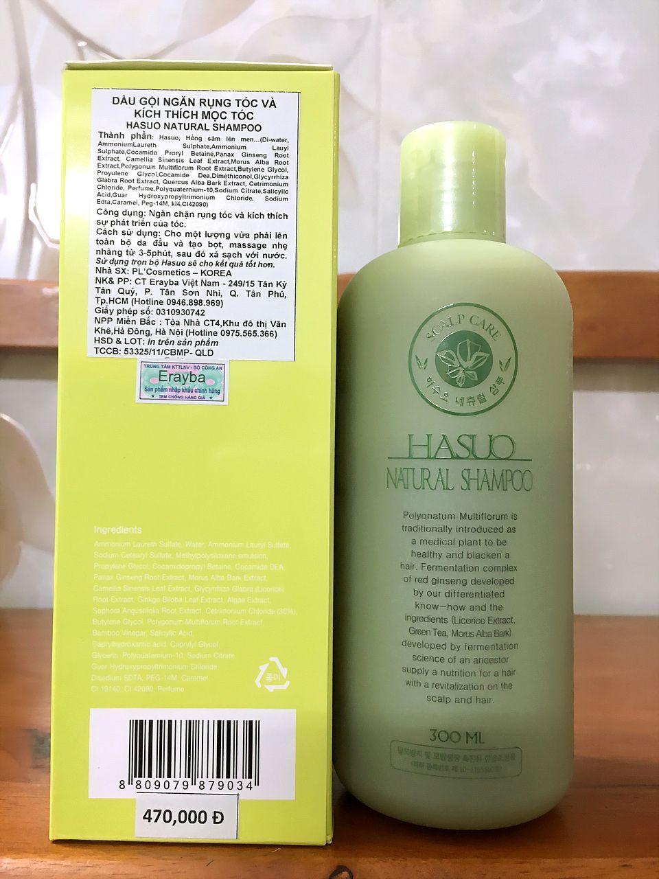 DẦU GỘI XẢ CHỐNG RỤNG TÓC VÀ KÍCH THÍCH MỌC TÓC HASUO