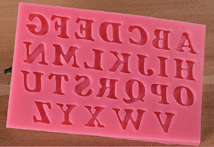 Khuôn silicon 3D 26 chữ cái