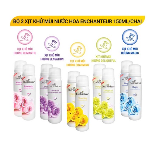 Enchanteur Romantic Xịt Khử Mùi Nữ 150ml