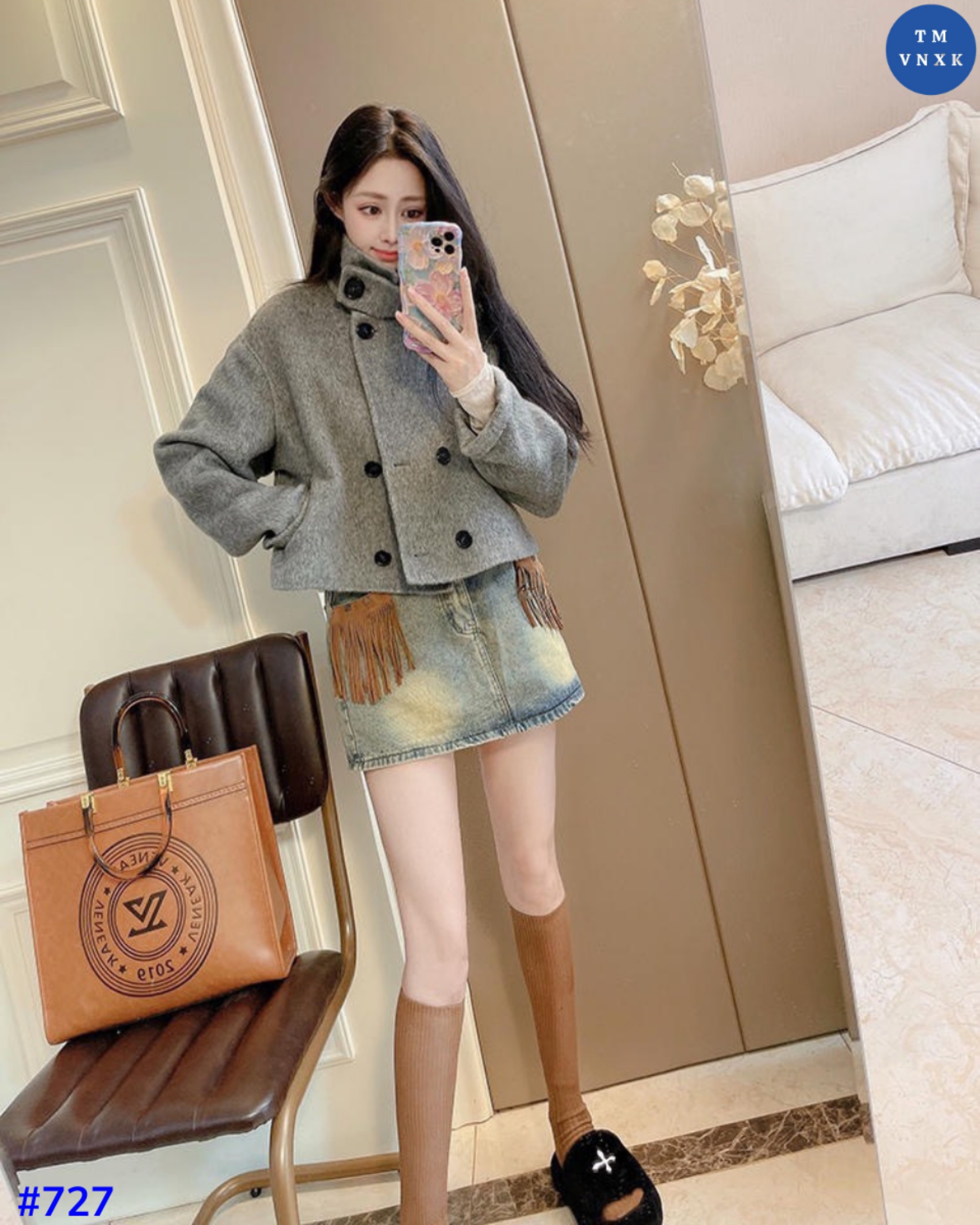 Damaged blazer-Gray