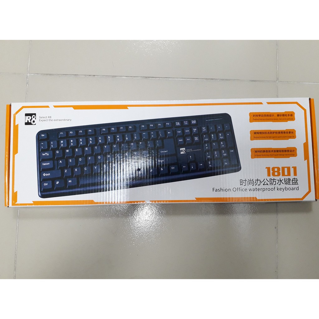 Bàn phím máy tính có dây R8 1801-JL