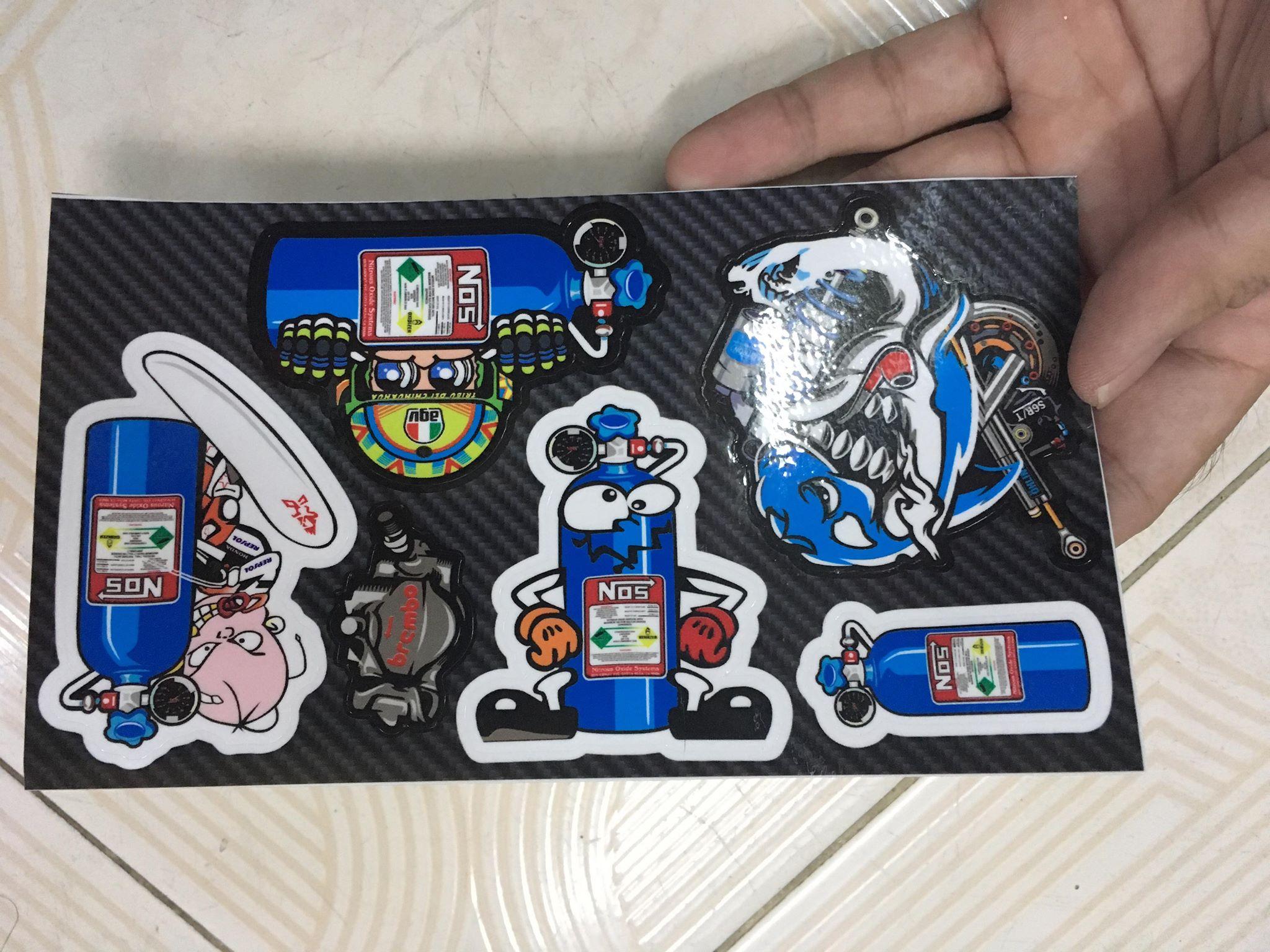 Tem logo tấm chữ nhật 10x18cm,
