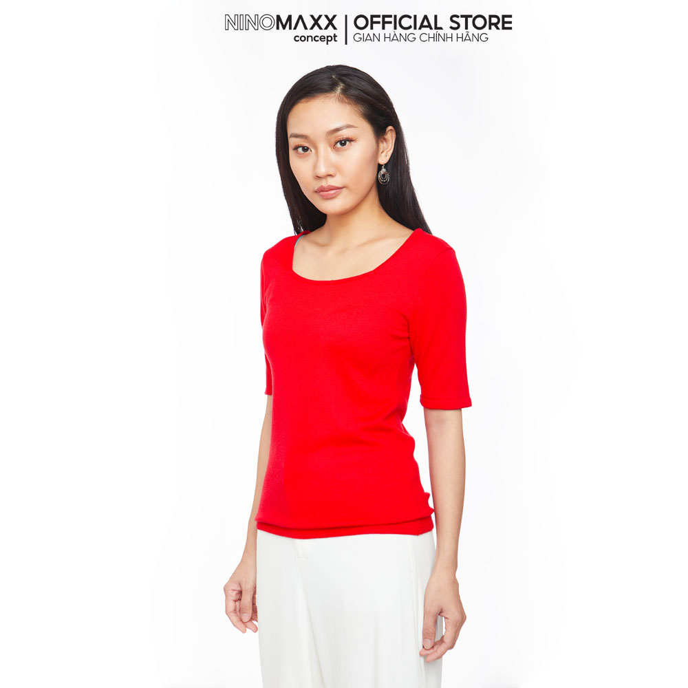 N&M Áo sweater Basic Nữ tay ngắn 1905014