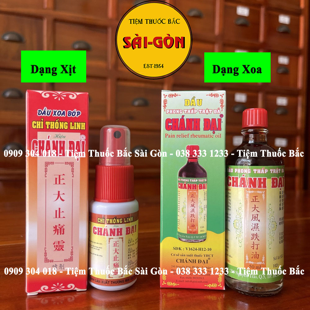 Dầu Phong Thấp Trật Đả - Chỉ Thống Linh Chánh Đại