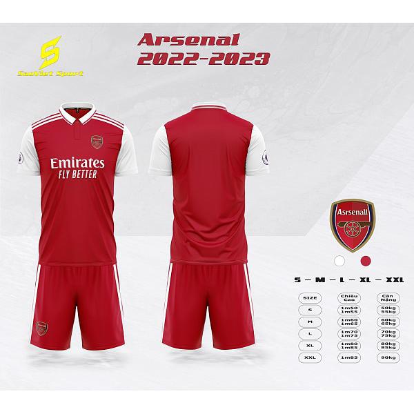 Bộ quần áo bóng đá CLB Arsenal 2023
