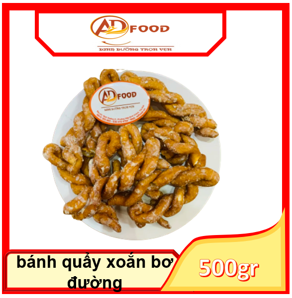 500gr bánh quẩy xoắn ngào đường thơm ngon hàng loại ngon