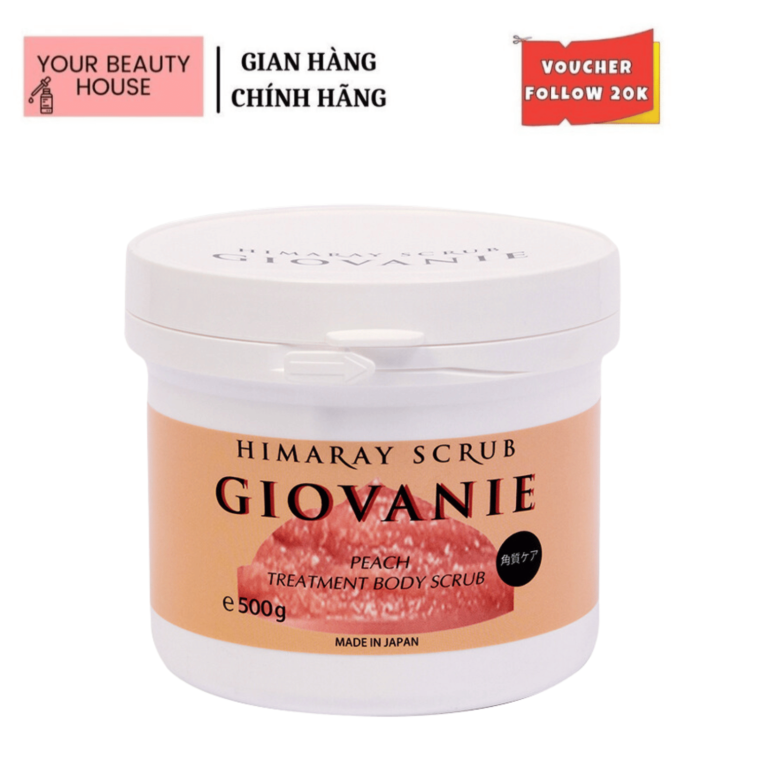 Tẩy da chết body đào himaray scrub