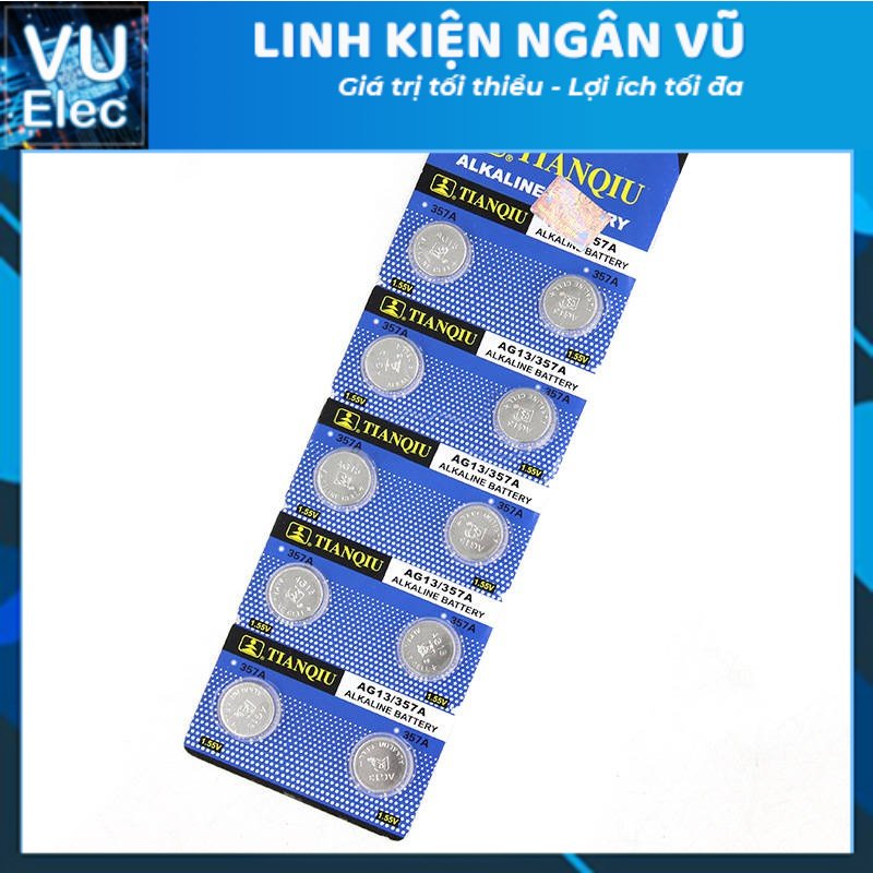 Pin Cúc Áo AG13/LR44 (1 viên)
