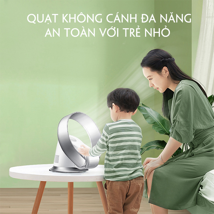 Quạt không cánh treo tường, để bàn