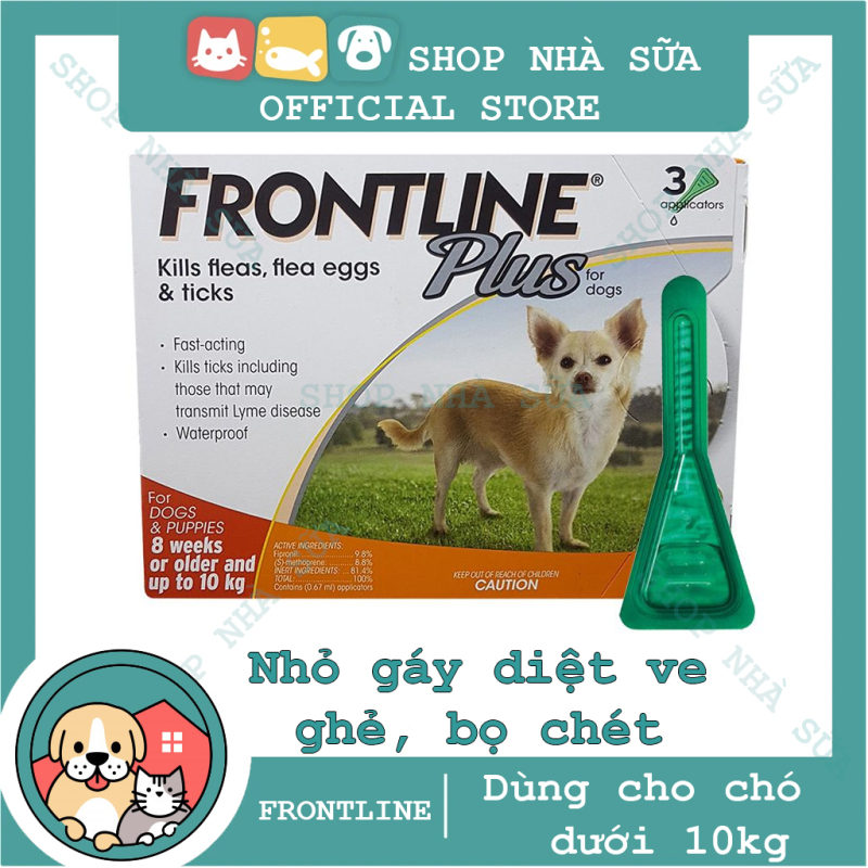 Thuốc Nhỏ Gáy Trị Ve và Bọ Chét Trên Chó 10 kg - FRONTLINE PLUS DOG - 1 tuýp -