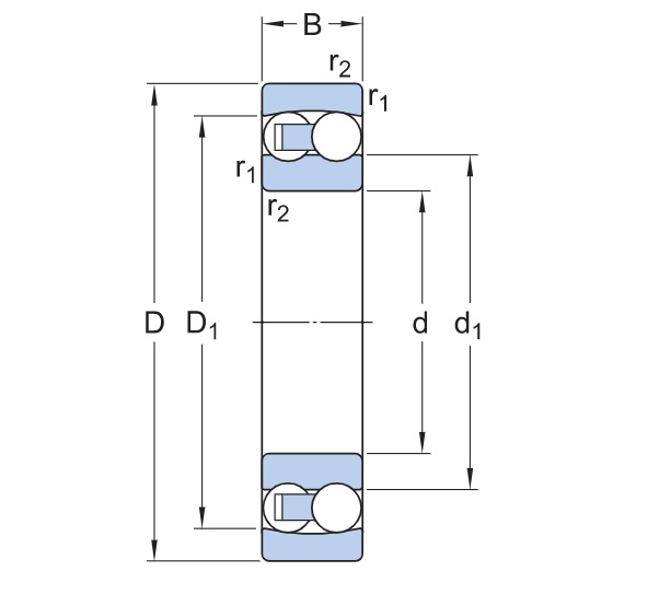 Vòng bi chao 1304-Trục Ø20