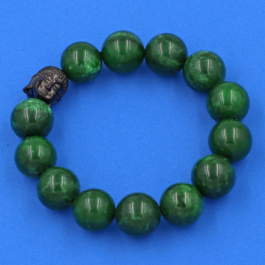 Bracelet marble feng shui painting 14 Cup charm Tathagata stainless steel VCTDNNLE14-Case par fire par rustic, charm Buddha