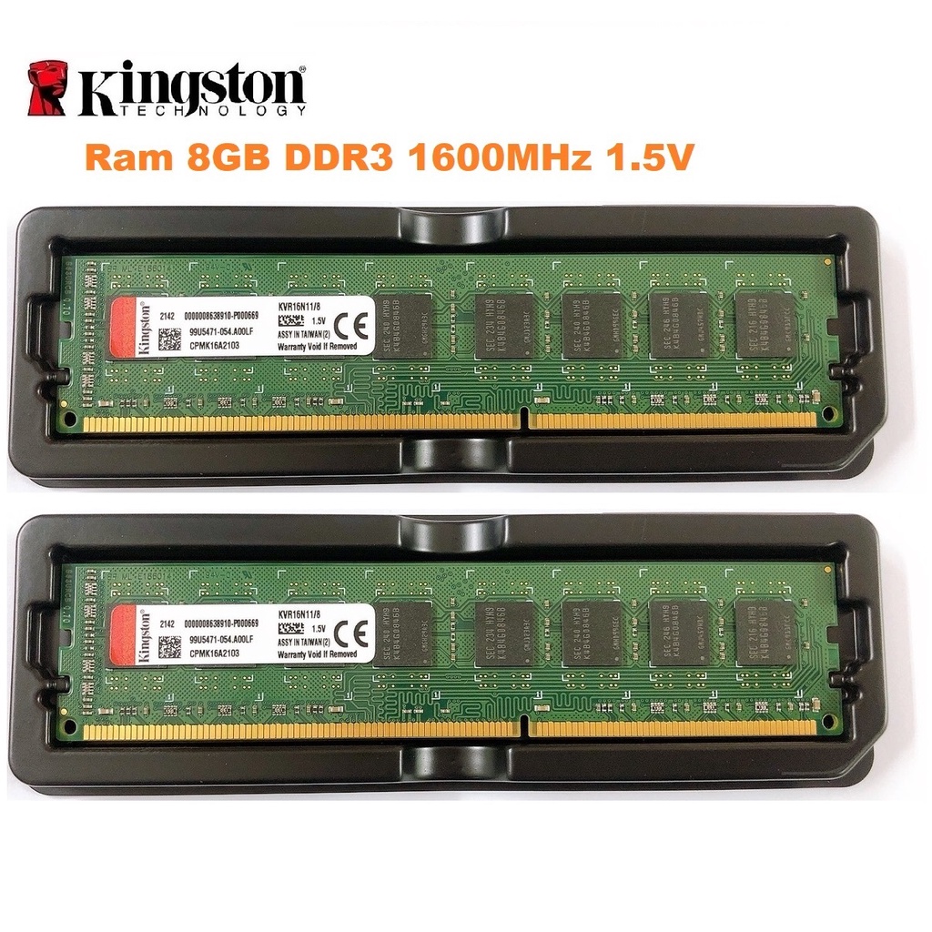 Ram samsung kingston 8gb ddr3 bus 1600mhz pc3 - 12800 1.5v dùng cho pc desktop