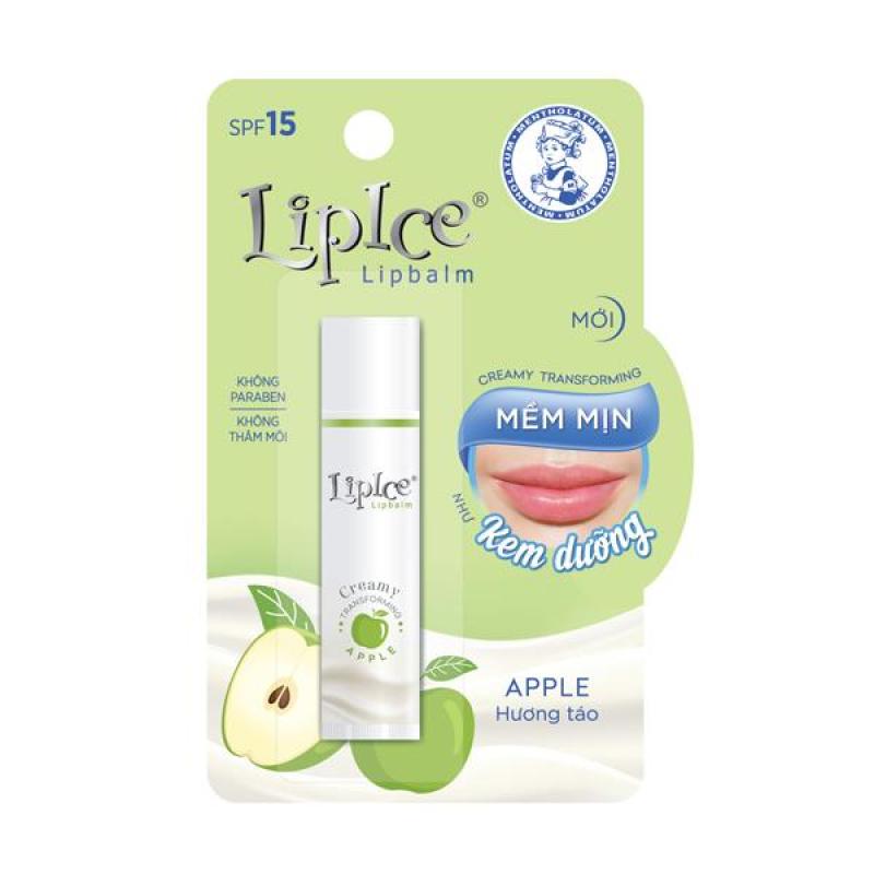 Son dưỡng môi không màu chuyển kem mịn Lipice creamy transforming 4.3G - hương táo