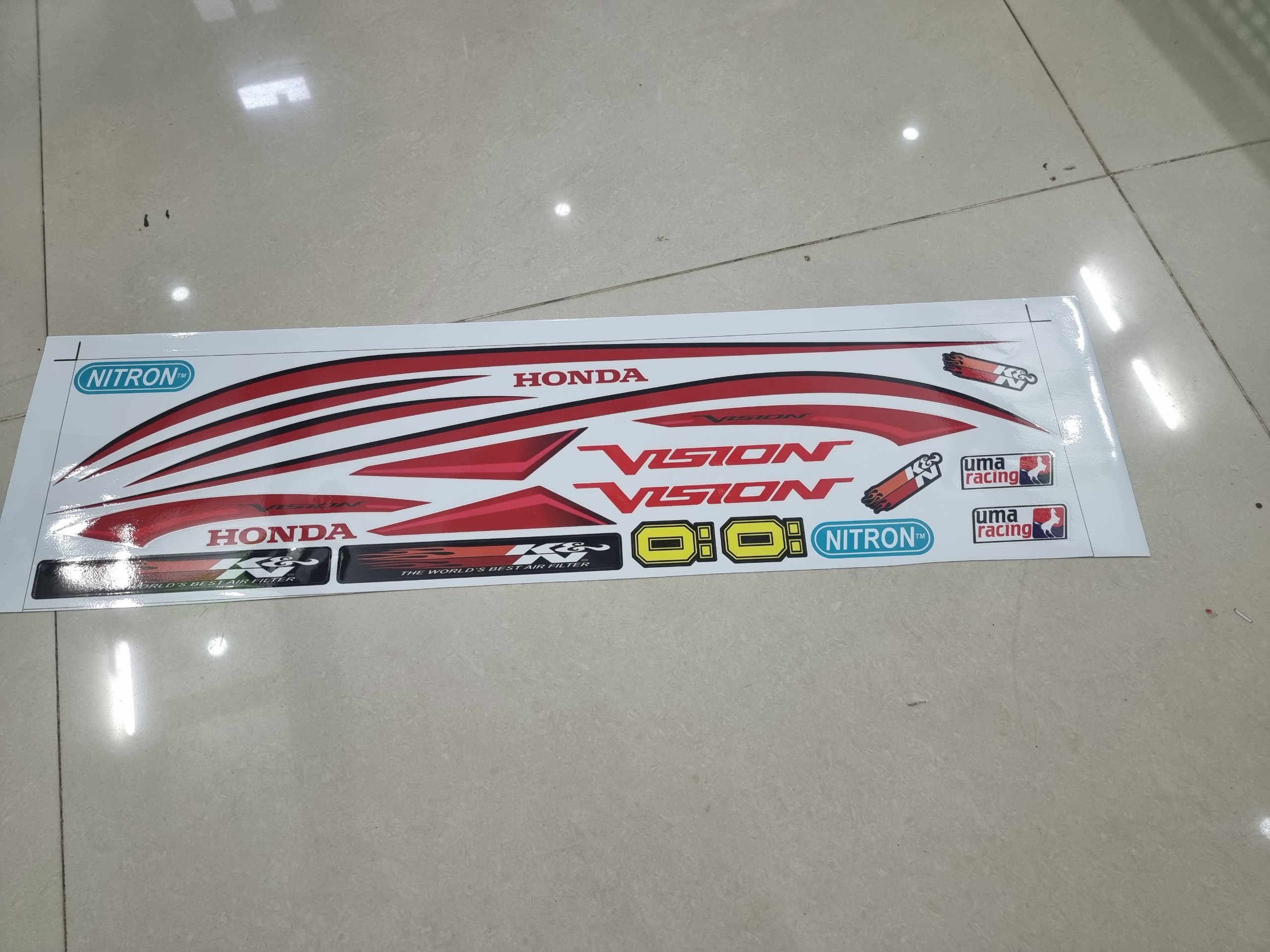 Tem xe Vision 2016 chỉ tặng logo