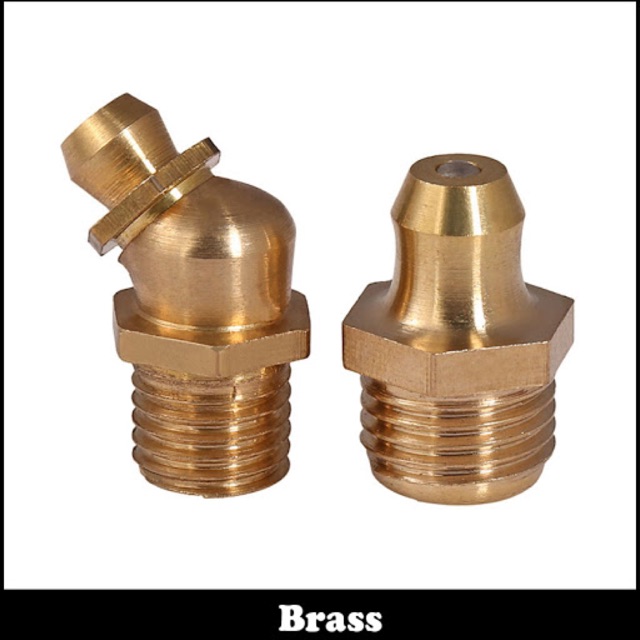 Đầu Ốc Vú Bơm Mỡ Phi 10 Loại Cong