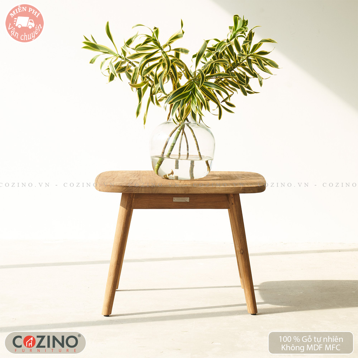Bàn outdoor side table Bush gỗ sồi