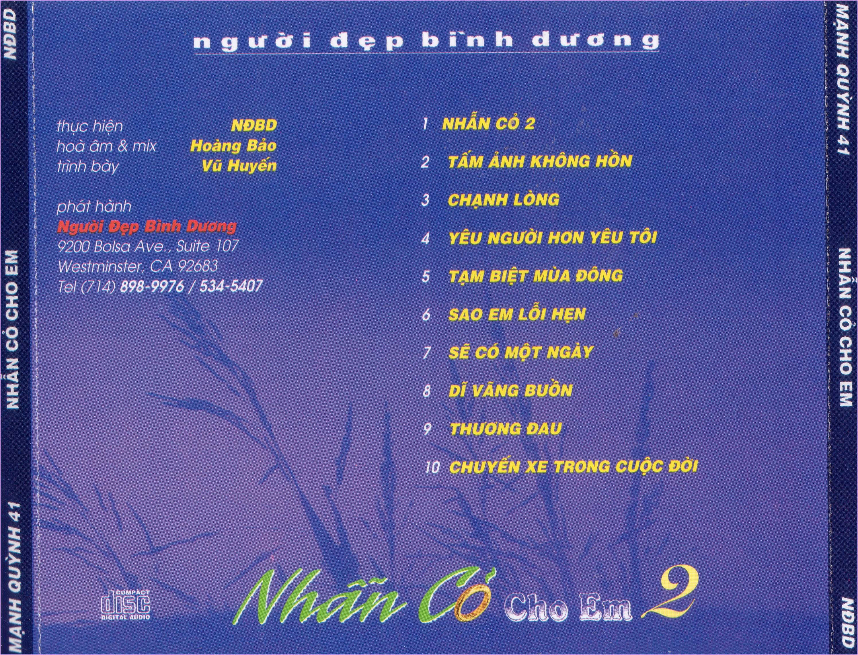 Bộ 08CD Mạnh Quỳnh do trung tâm NĐBD phát hành