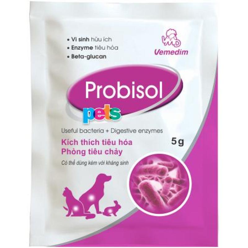 Set 10 gói men tiêu hóa cho chó mèo Vemedim Probisol Pets