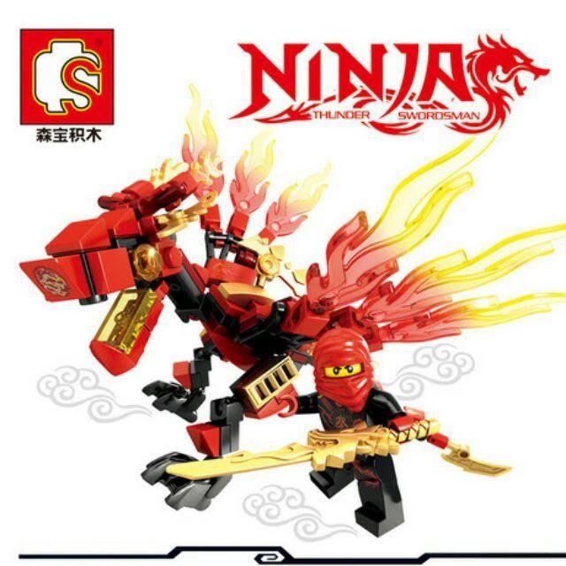 Lego senbao ninja rồng 8600 - 8603.