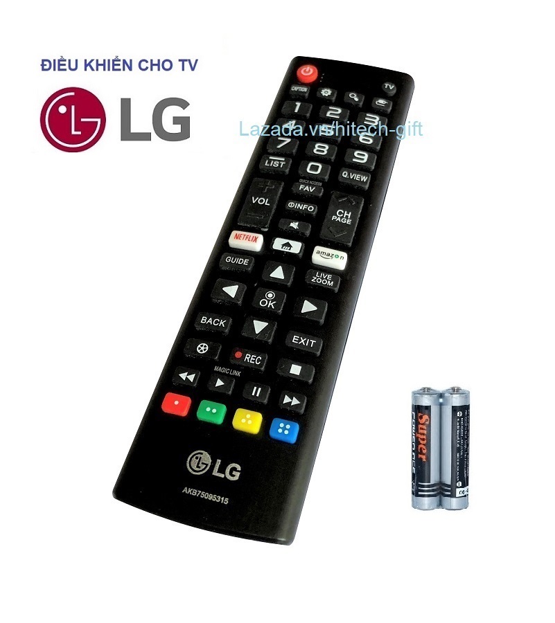 Remote điều khiển tivi lg, internet smart tv akb75095307 akb75095308 akb75095315 kèm pin