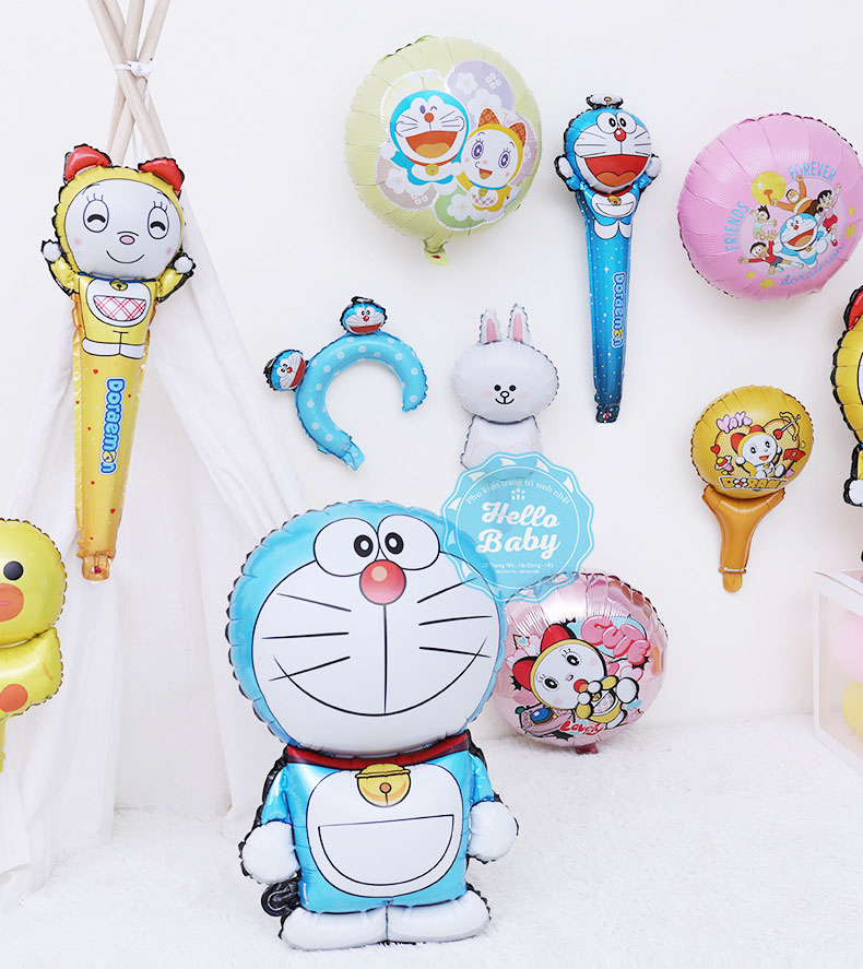 Bóng trang trí sinh nhật hình Doraemon - Đôremon (Nhiều Mẫu)