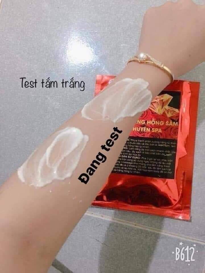 Tắm hồng sâm siêu trắng