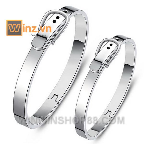 Vòng tay cặp Hàn Quốc VT135 (Màu bạc)