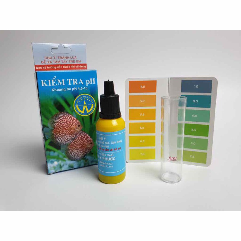 Dung Dịch Kiểm Tra pH cho hồ cá - Hàng Công Ty