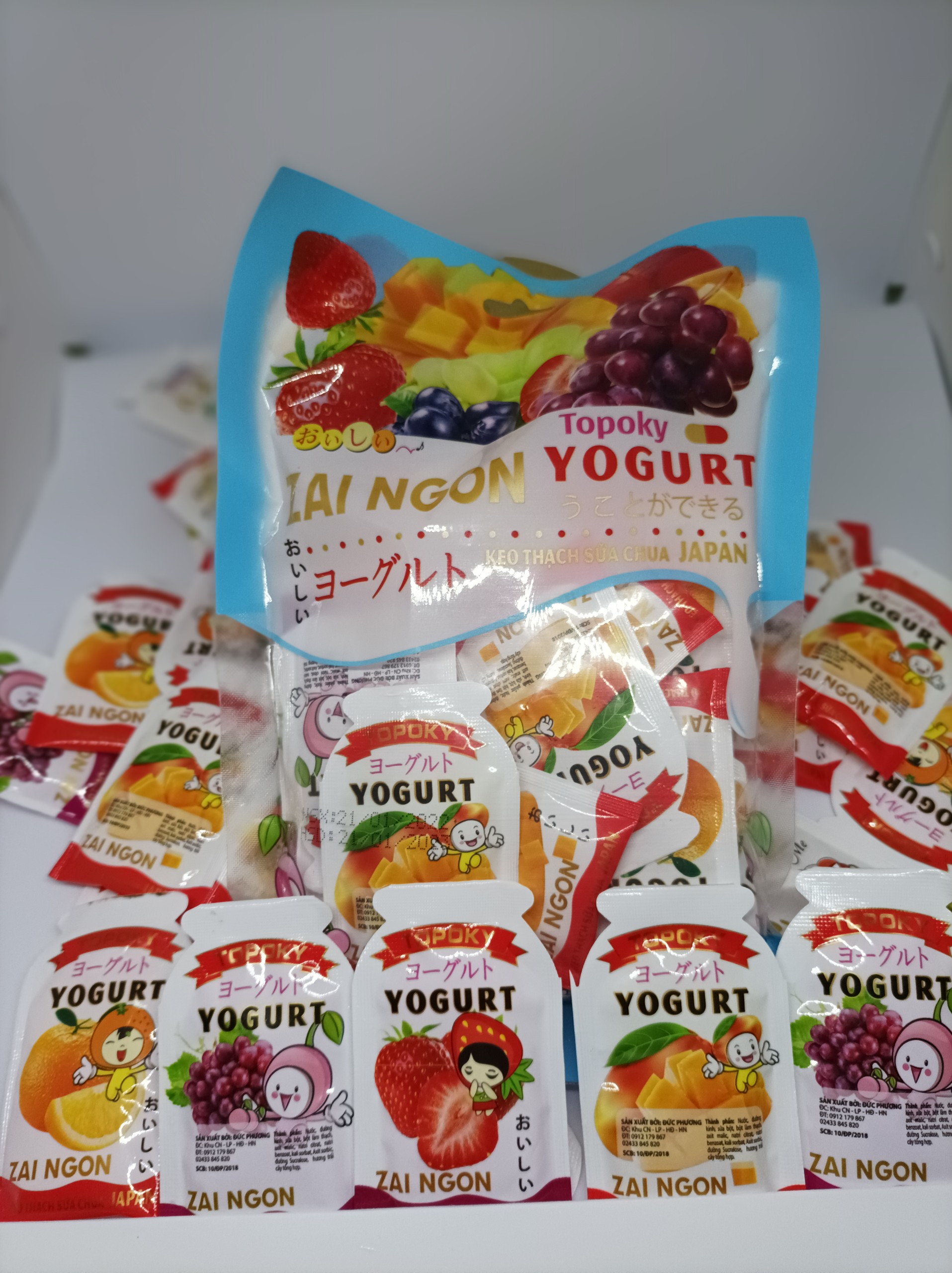Thạch zai - Thạch zai Ngon Yogurt 400g - 28k ( các vị : Cam, xoài, dâu Tây, nho Mỹ….)