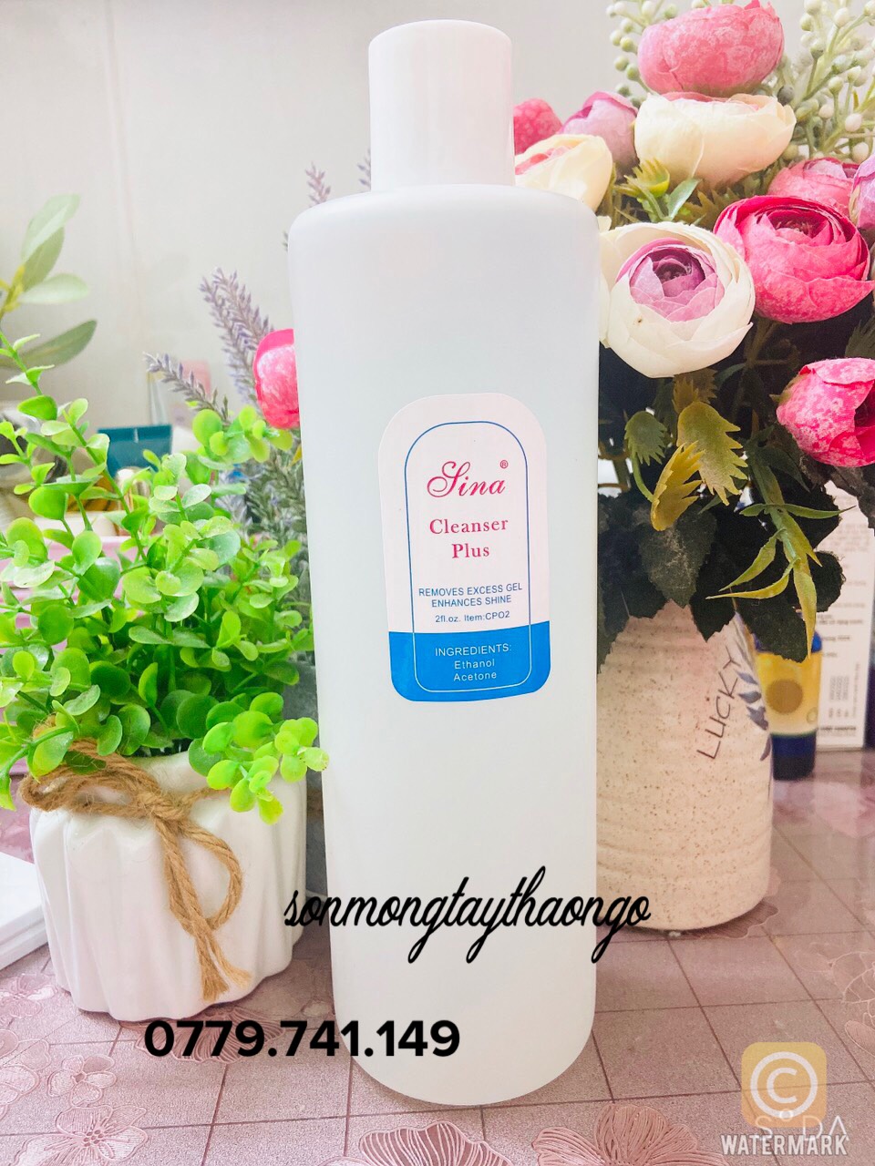 (Hàng mới về) Nước lau sơn gel siêu bóng Sina