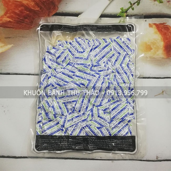 Gói hút oxy 50cc (gói hút ẩm) bảo quản bánh, hạt khô