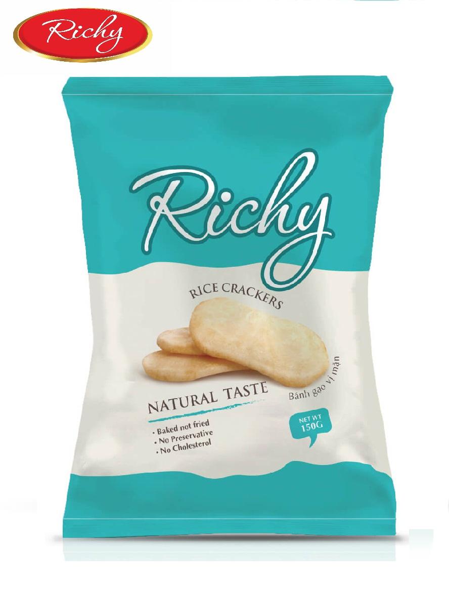 Bánh gạo Richy Plus vị mặn 105g