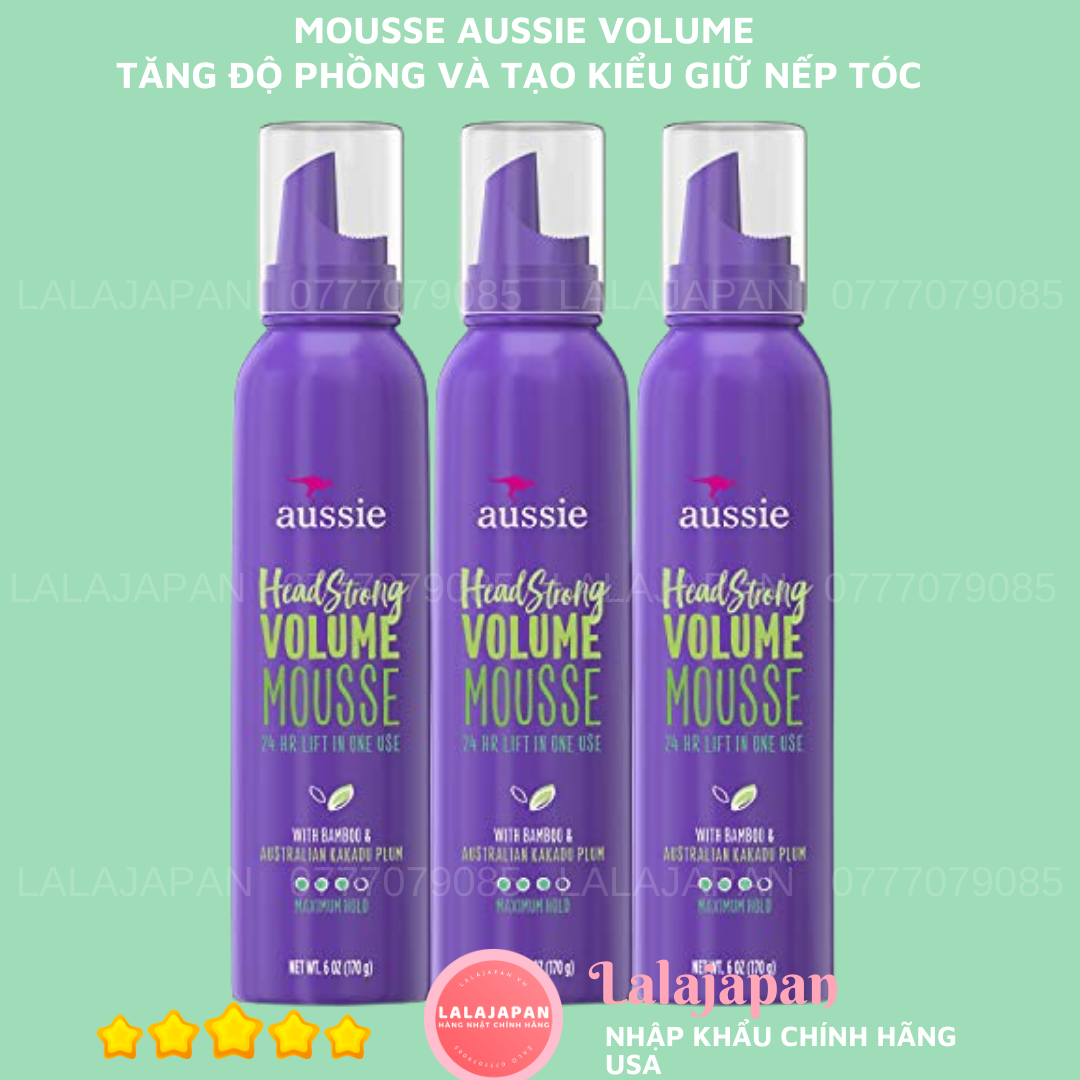 Mousse Aussie Volume tăng độ phồng và giữ nếp tóc