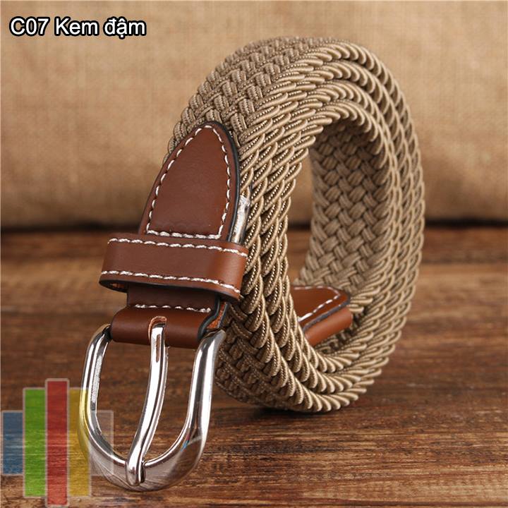 Thắt lưng vải dù co giãn nữ bản nhỏ kc24