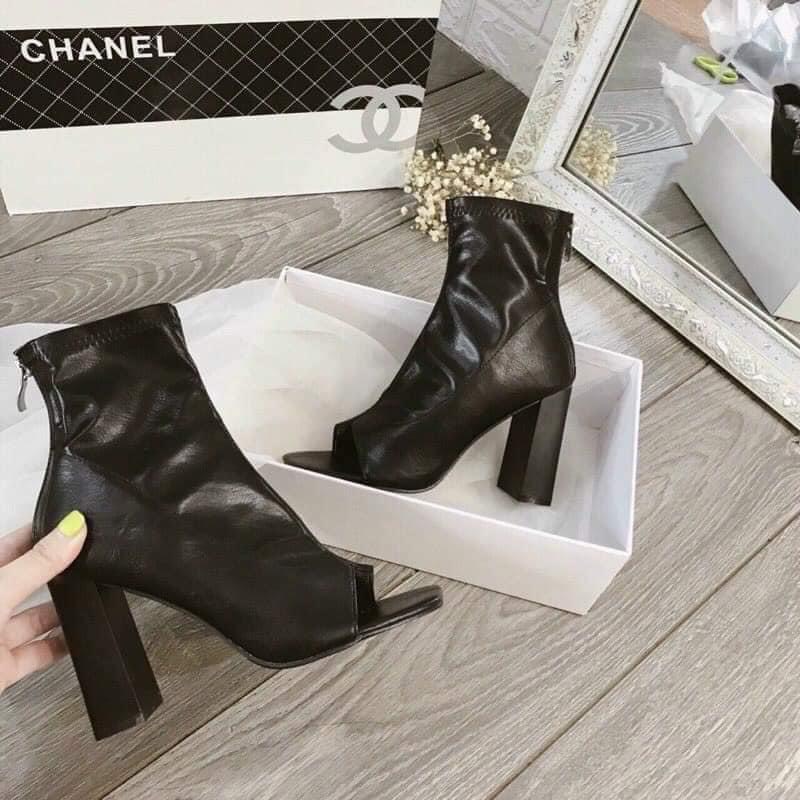 Boot hở mũi xỏ ngón da siêu mềm