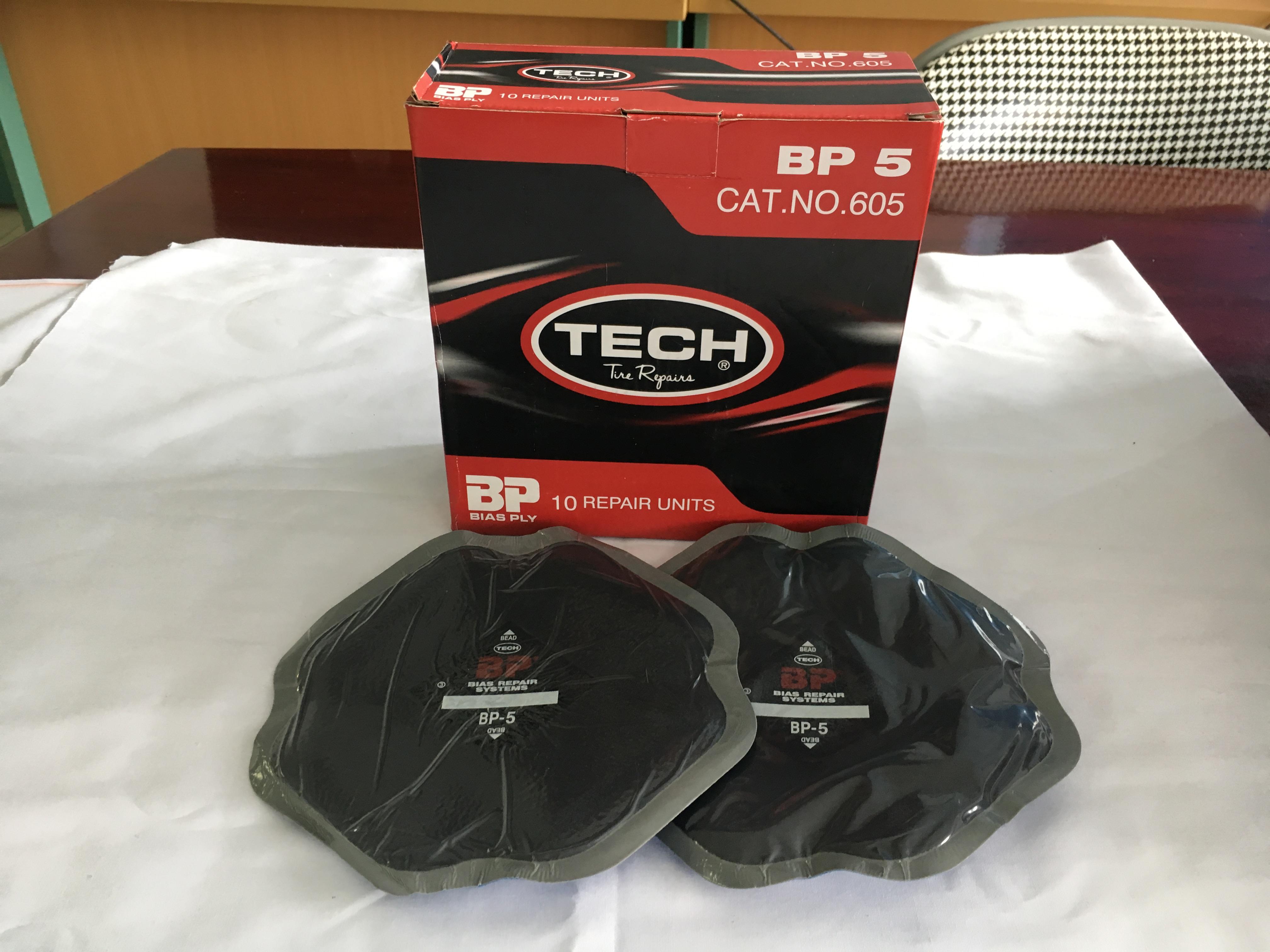 Miếng vá lốp bố chéo Tech BP-5 (165x165mm) - 10 miếng