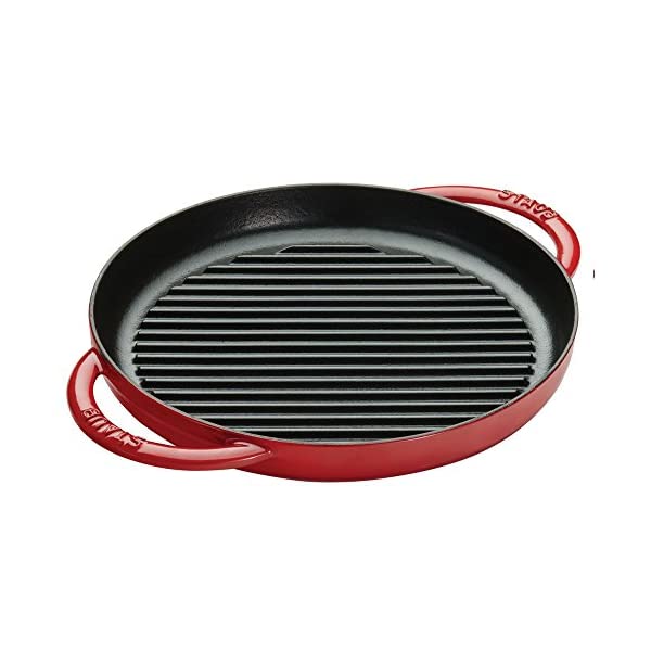 Staub – Chảo nướng màu đỏ cherry – 26cm