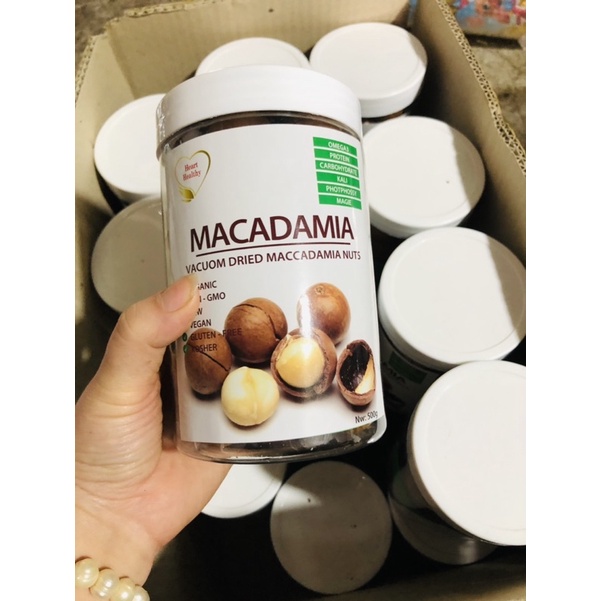 500gr hạt Macca Úc size nứt vỏ tự nhiên size đại