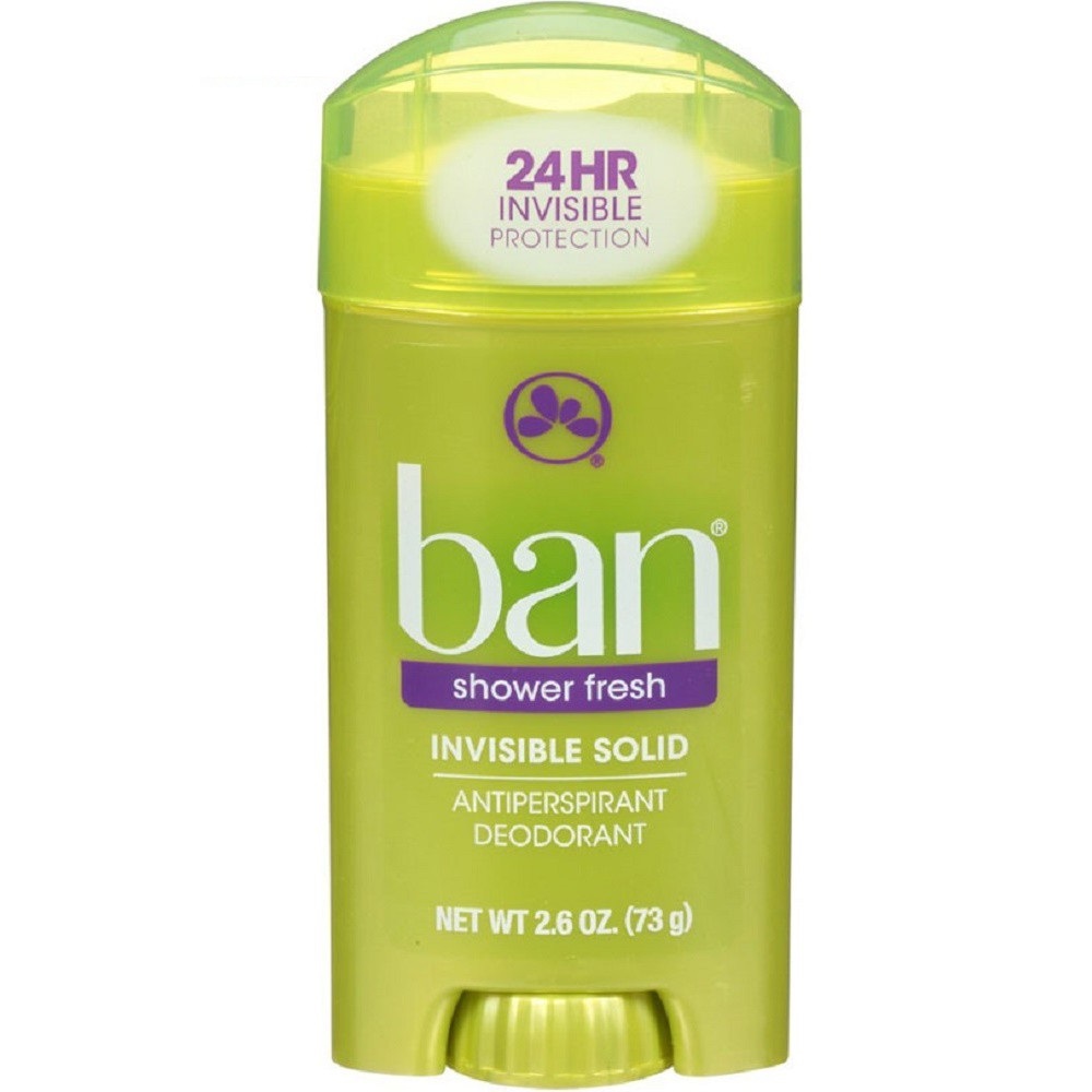 Lăn khử mùi BAN SHOWER FRESH Invisible Solid Antiperspirant Deodorant 73g