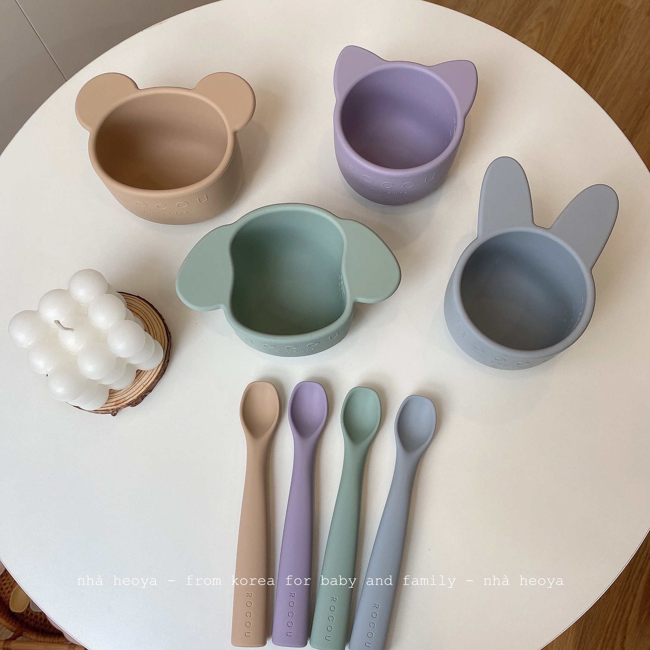 SET BÁT MUỖNG ĂN DẶM ROCOU CAO CẤP HÀN QUỐC