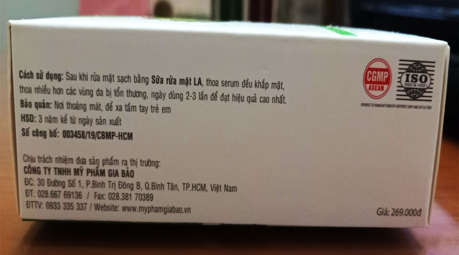 SERUM DƯỠNG PHỤC HỒI DA LA 20ml