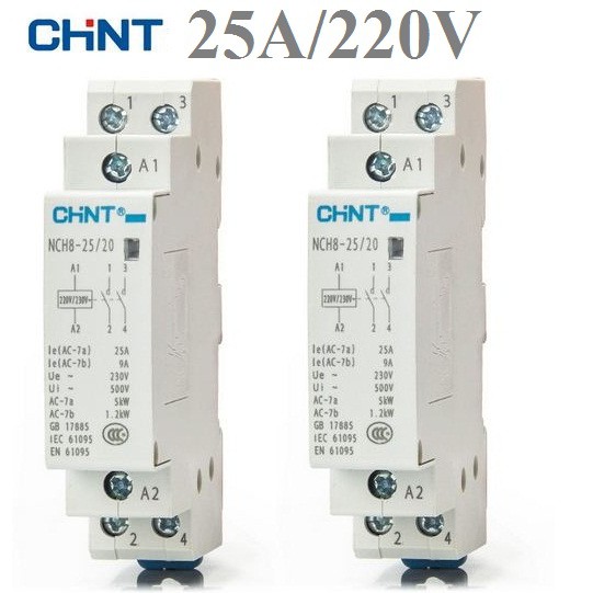 Khởi động từ 1 pha CHINT - Contactor 1 pha CHINT 20A-25A-40A-63A